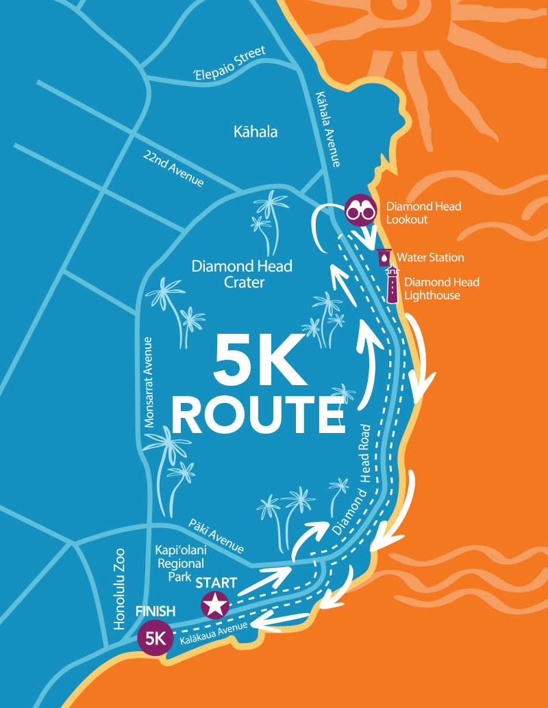 2025 5K Fun Run Route Map