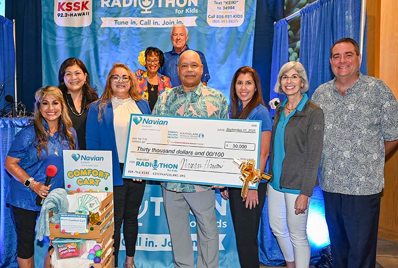 Group shot at a fundraiser.