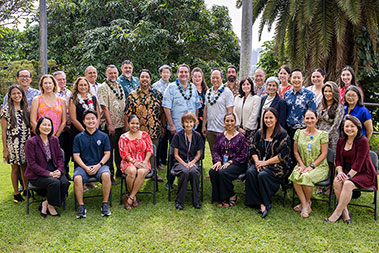 Group shot of HPH and Kamehameha Schools leaders and stakeholders.