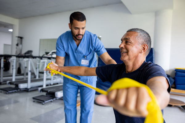 Resistance training using either a band or weights strengthens muscles and improves blood flow, which can help prevent neuropathy.