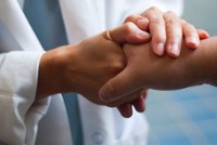 doctor shaking patient's hand