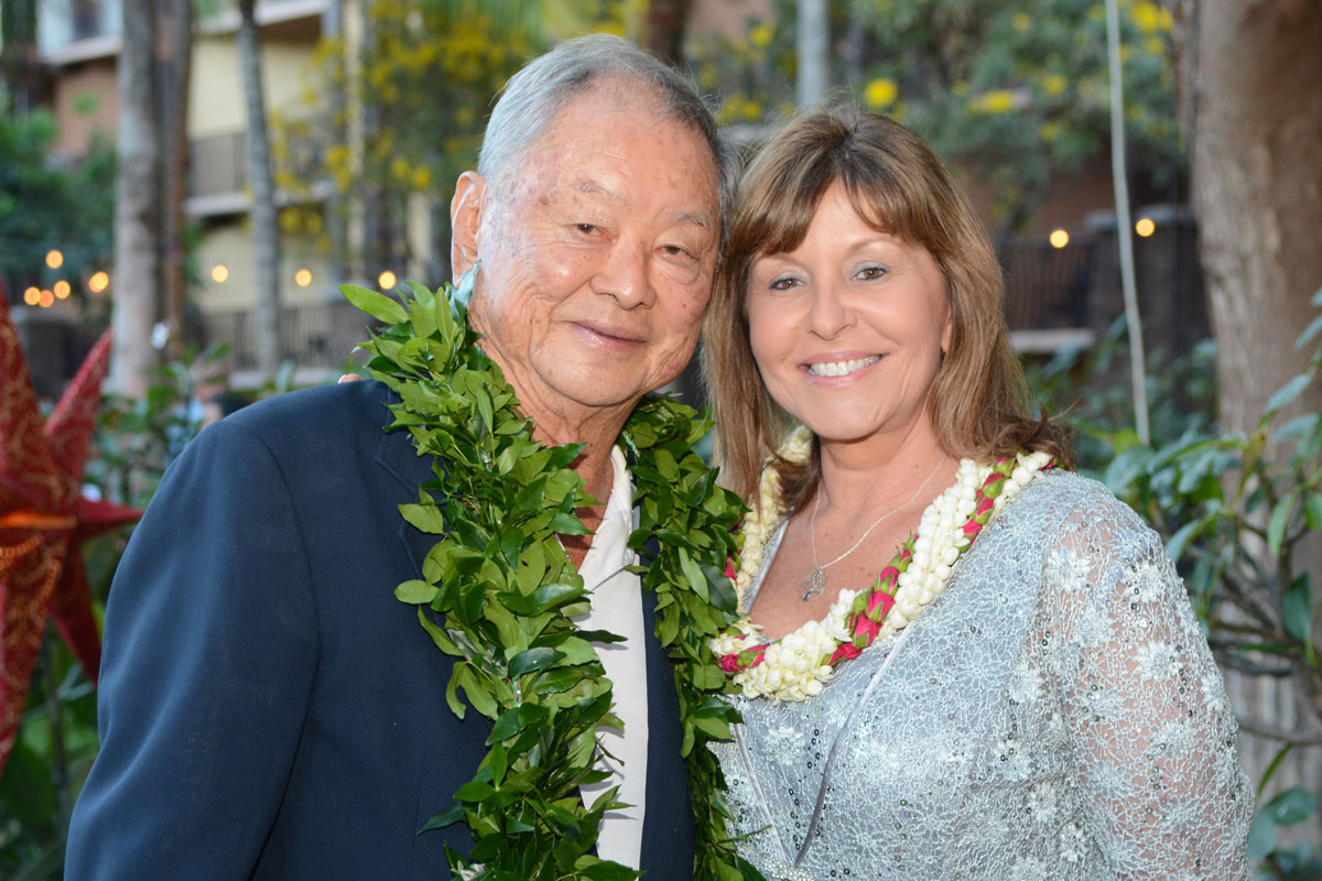 Jen Chahanovich with partner