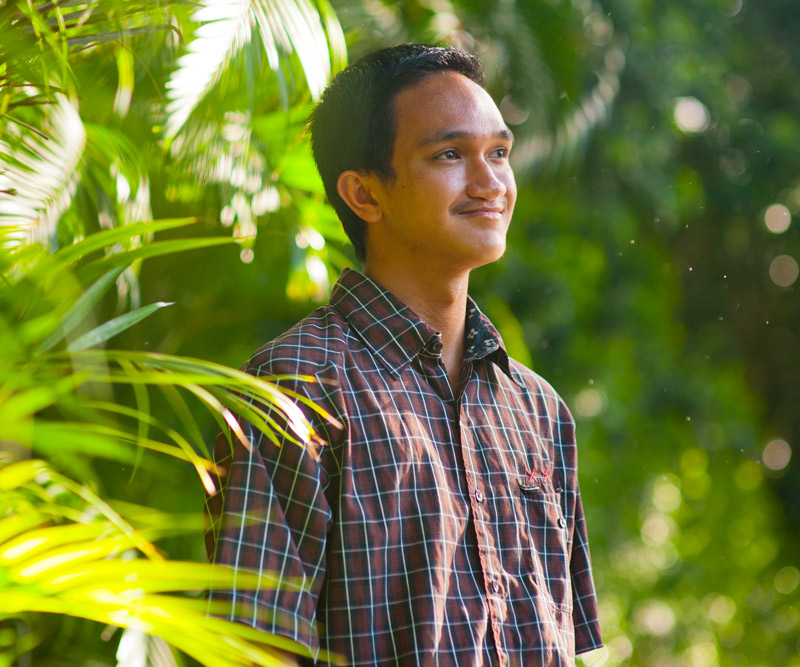 Tyler Villegas looking sideways