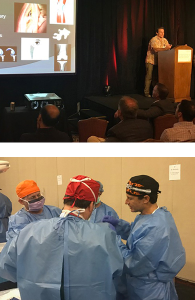 Orthopedic Surgeon David Rovinsky in the operating room